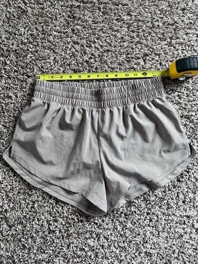 DSG Womens Stride Shorts Tan Khaki Smocked Waist Athletic Running Shorts Size S